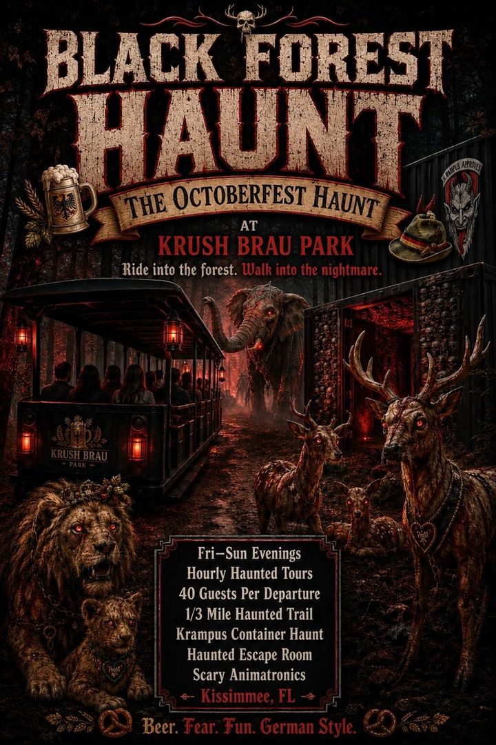 Black Forest Haunt poster at Krush Brau Park